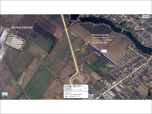 Direct Proprietar, vand Teren 4.250 mp Afumati, langa Autostrada A0