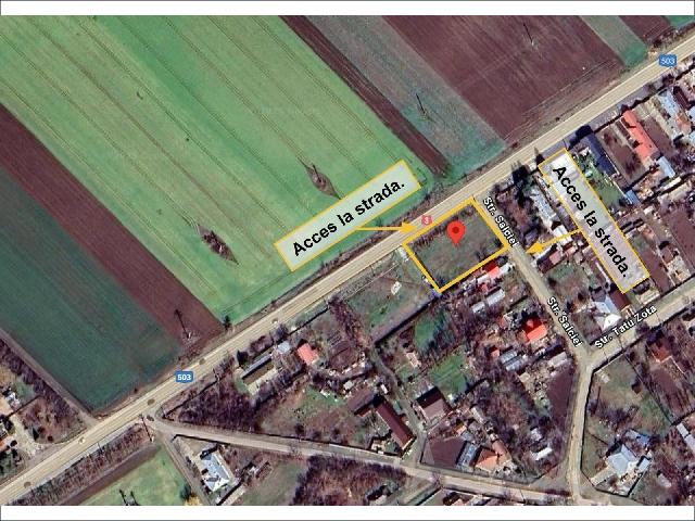 Teren cu 2 fronturi stradale la Soseaua Principala Florica Călărași